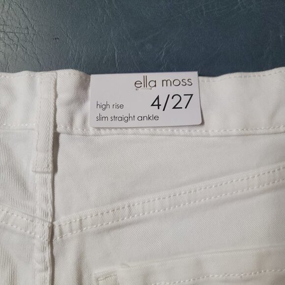 Ella Moss High Rise Slim Straight Ankle Jeans - Picture 3 of 3